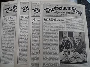 Die Gemeinschaft- Allgemeiner Wegweiser Ausgabe C 1938 7, 8, 9m 10, 11 bringt jedem neue wertvoll...