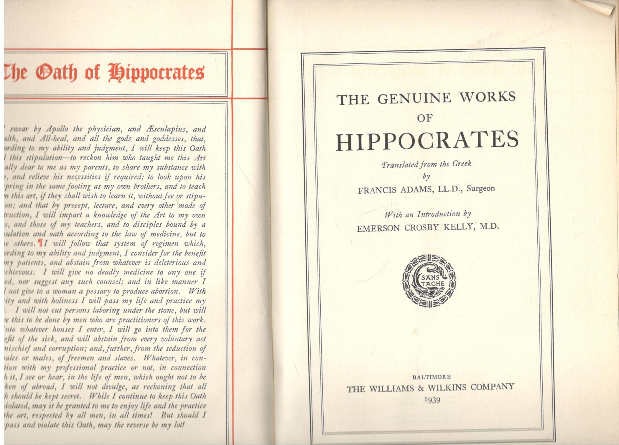 genuine works hippocrates abebooks the genuine works of hippocrates