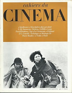 Cahiers du cinéma n° 231, août-septembre 1971 - « Intolérance » (description plan par plan) ? S.M...