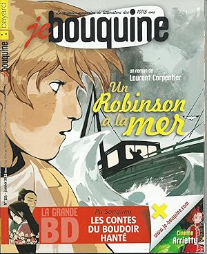 Je bouquine N° 323 - Roman : un Robinson à la mer, de Laurent Carpentier, illustré par Daphné Col...