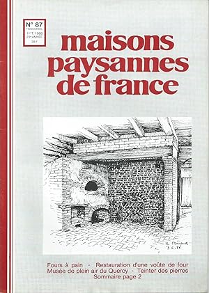 Maisons Paysannes de France - N° 87 - 1988 - 1e trimestre.