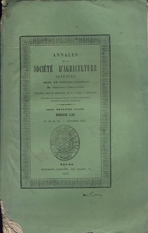 Annales de la société d'agriculture, sciences, arts et belles lettres du département d'Indre-et-L...