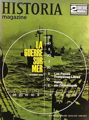 Historia magazine. Seconde guerre mondiale. Numéro 14. La guerre sur mer. 25 janvier 1968.