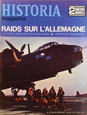 Historia magazine. Seconde guerre mondiale. Numéro 33. Raids sur l'Allemagne. 4 juillet 1968.