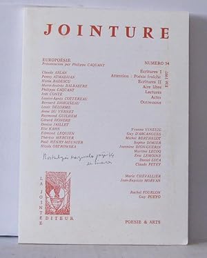 Jointure poésie & arts Numéro 54