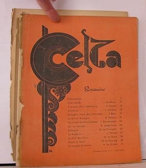 Celta revue du centre d'études littéraires, touristiques et artistiques de Bretagne