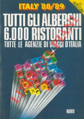 Italy '88 - '89. Nord. Piemonte, Valle d'Aosta, Trentino Alto Adige, Lombardia, Veneto, Friuli Venezia Giulia, Liguria.