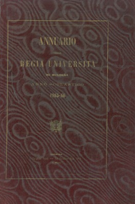 Annuario della R. Universit   di Bologna. Anno Scolastico 1865-66.