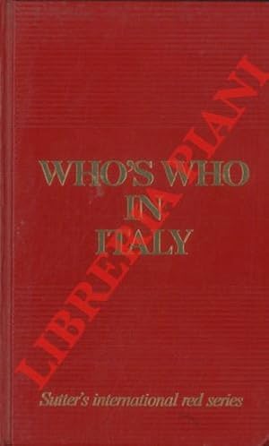 Who?s who in Italy. 1997. Personal profiles: A-K, L-Z. Companies and institutions"