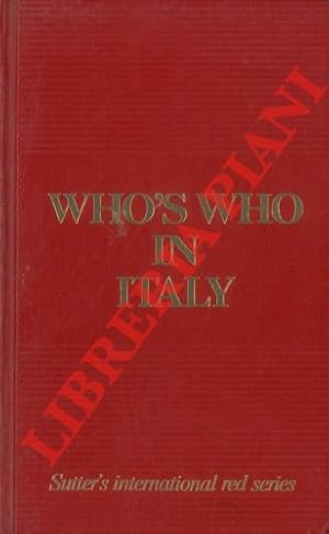 Who?s who in Italy. 1992. A-K, L-Z.