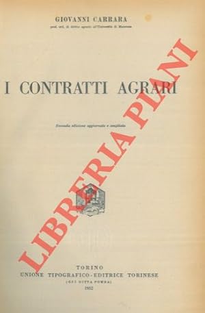 I contratti agrari.