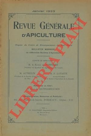 Revue générale d'apiculture.