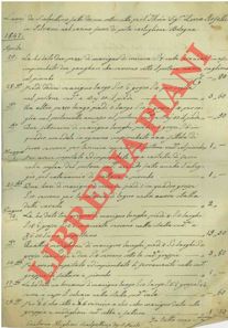 Lotto di circa 200 fogli : ricevute, attestazioni, conti, lettere, ecc.