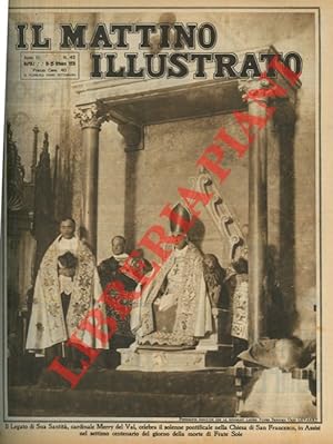 Il Legato di Sua Santità, cardinale Merry del Val, celebra il solenne pontificale nella Chiesa di...