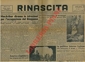 Occupazione americana del Giappone sconfitto. Con foto della bomba atomica "sganciata sulla base ...