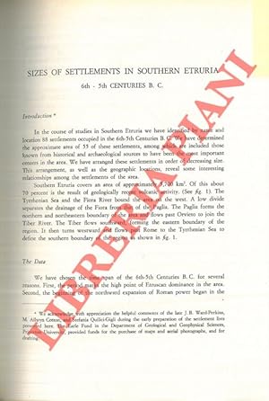 Sizes of Settlements in Southern Etruria: 6th-5th Centuries B. C. .