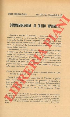 Commemorazione di Olinto Marinelli.