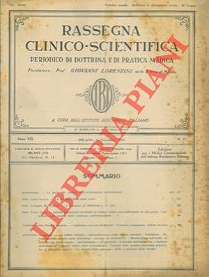 Rassegna clinico - scientifica. Periodico di dottrina e di pratica medica