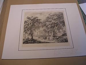 AUVERGNE : PUY-DE-DOME : EGLISE DE BESERVE ( SAURET- BESSERVE ) LITHOGRAPHIE