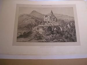 AUVERGNE : PUY-DE-DOME : SAINT-NECTAIRE LITHOGRAPHIE