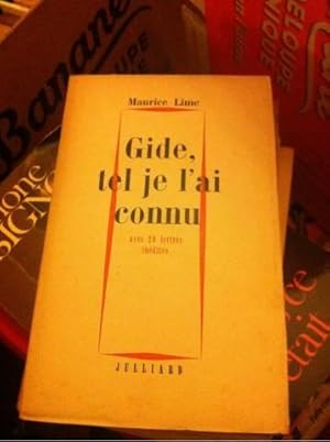 Gide, tel que je l'ai connu : Essai critique, avec 20 lettres inédites d'André Gide