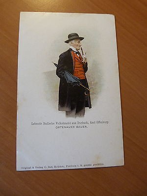 AK-Badische Volkstracht aus Durbach-Baden-Ortenauer Bauer-Offenburg-Freiburg