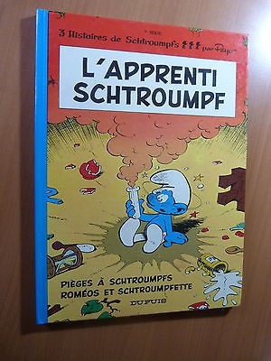 BD-L'apprenti Schtroumpf-Pièges à Schtroumpfs.-Tirage de 1981