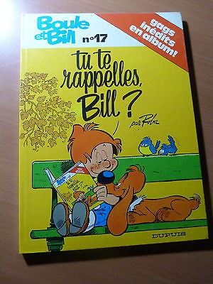 BD-Tu te rappelles Bill ? N° 17-Dupuis-EO-2ème Trim.1980-Boule et Bill-TBE