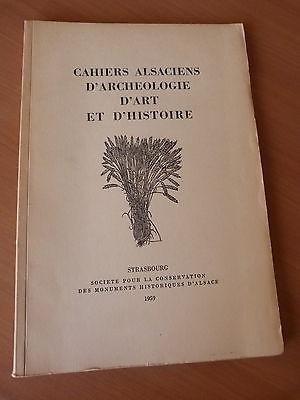 Cahiers alsaciens d'archéologie d'art et d'histoire. Tome III de 1959