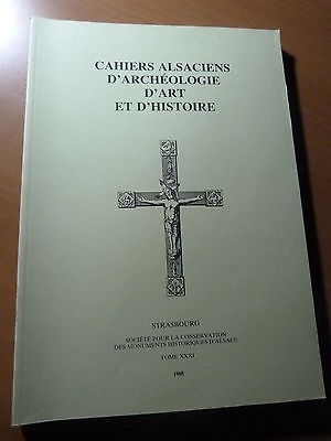 Cahiers alsaciens d'archéologie d'art et d'histoire-Tome XXXI-Alsace-1988