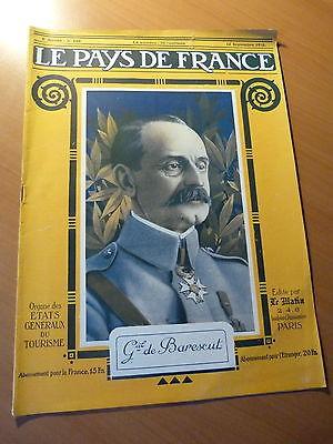 LE PAYS DE FRANCE-Général de Barescut-Bourg de Roye-Péronne-Bapaume-Fisme-Noyon