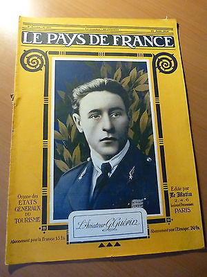 LE PAYS DE FRANCE-L'aviateur G. Guérin-Soissons-Provence-Moreuil-Montdidier.