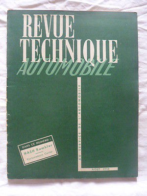 RTA-Revue technique automobile-Nash Rambler-24 H du Mans-1952