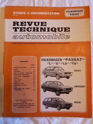 RTA-Revue technique automobile-Volkswagen "Passat" L, S, LS, TS-VW Passat.