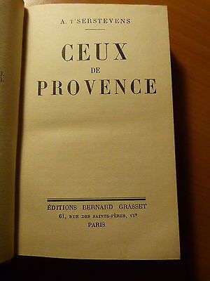 Roman-Ceux de Provence-Albert T'Serstevens-1934