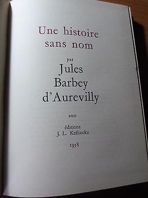 Une histoire sans nom par Jules Barbey d'Aurevilly-1958