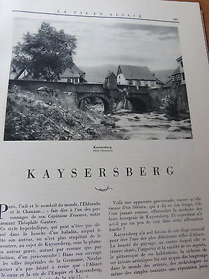 LA VIE EN ALSACE-Nelle oeuvre de René Hetzel-Kaysersberg-Mr Thiers et l'Alsace