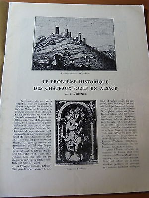 LA VIE EN ALSACE-Problème historique des châteaux-forts en Alsace-Claude Monet