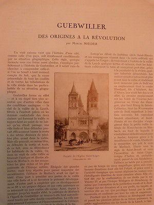 LA VIE EN ALSACE-N° spécial Guebwiller-Le Florival-1926