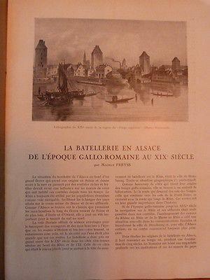 LA VIE EN ALSACE-Batellerie-L'Alsace archéologique-Migrations dans le textile