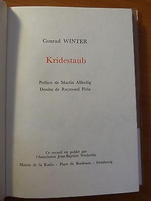 Conrad Winter-Kridestaub-Petite anthologie de la poésie alsacienne-R. Piéla