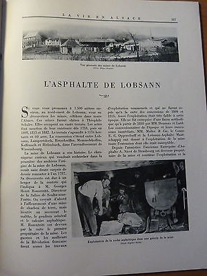 LA VIE EN ALSACE-Adjudant Général Bonamy-Paul Welsch-Asphalte de Lobsann-1937