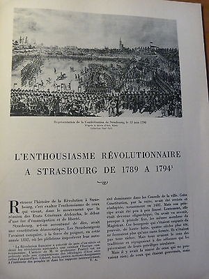 LA VIE EN ALSACE-Enthousiasme révolutionnaire à Strasbourg de 1789 à 1794