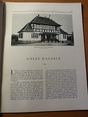 LA VIE EN ALSACE-Golfs d'Alsace-Vieilles fontaines-Colonel Pfitzinger-Saverne