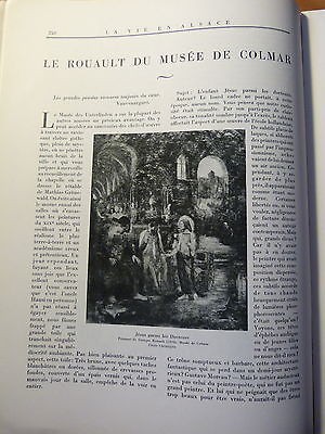 LA VIE EN ALSACE-Le Rouault du musée de Colmar-Diaconesses à Strasbourg-1935