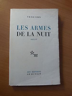 Vercors-Les armes de la nuit-Edition Strasbourgeoise-Alsace-Strasbourg-1946