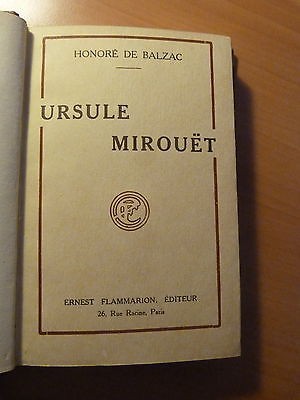 Honoré de Balzac-Ursule Mirouët-Littérature classique française-Belle reliure