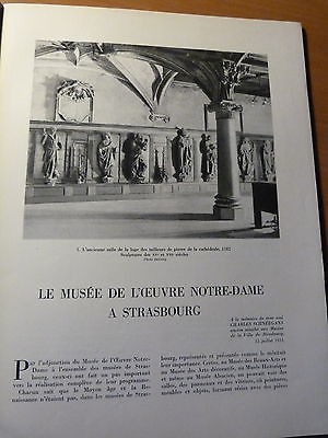 VIE EN ALSACE-Musée de l'Oeuvre Notre-Dame de Strasbourg-Sculptures du moyen-âge