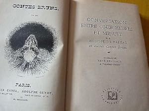 Contes bruns-Conversation entre onze et minuit par Honoré de Balzac