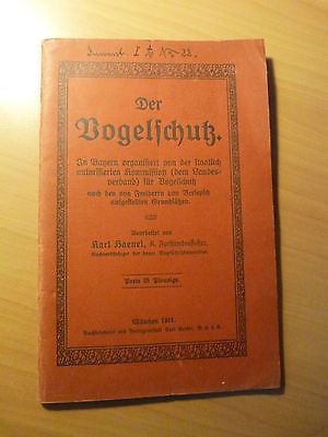 La protection des oiseaux. Bavière-Bayern-Ornithologie-Vogelschutz-1912